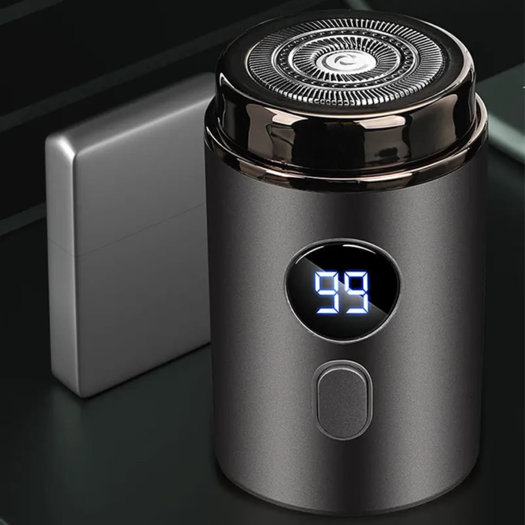Men's electric mini shaver, dry and wet dual-use shaver, LED digital display rechargeable car shaver, home travel shaver
