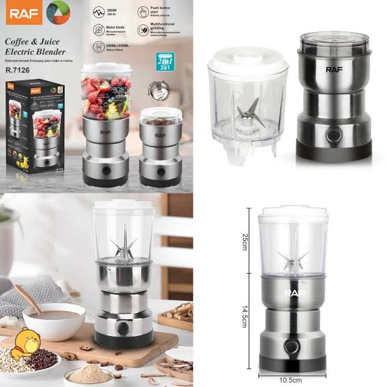 RAF Electric Coffee & Juice Blender – High Speed Portable Kitchen Mixer Grinder - Image 2