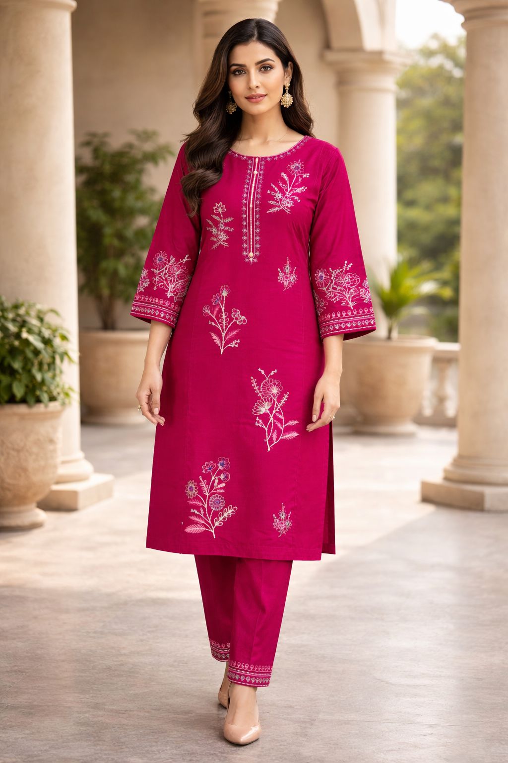 Ruby Bloom Embroidered Collection
