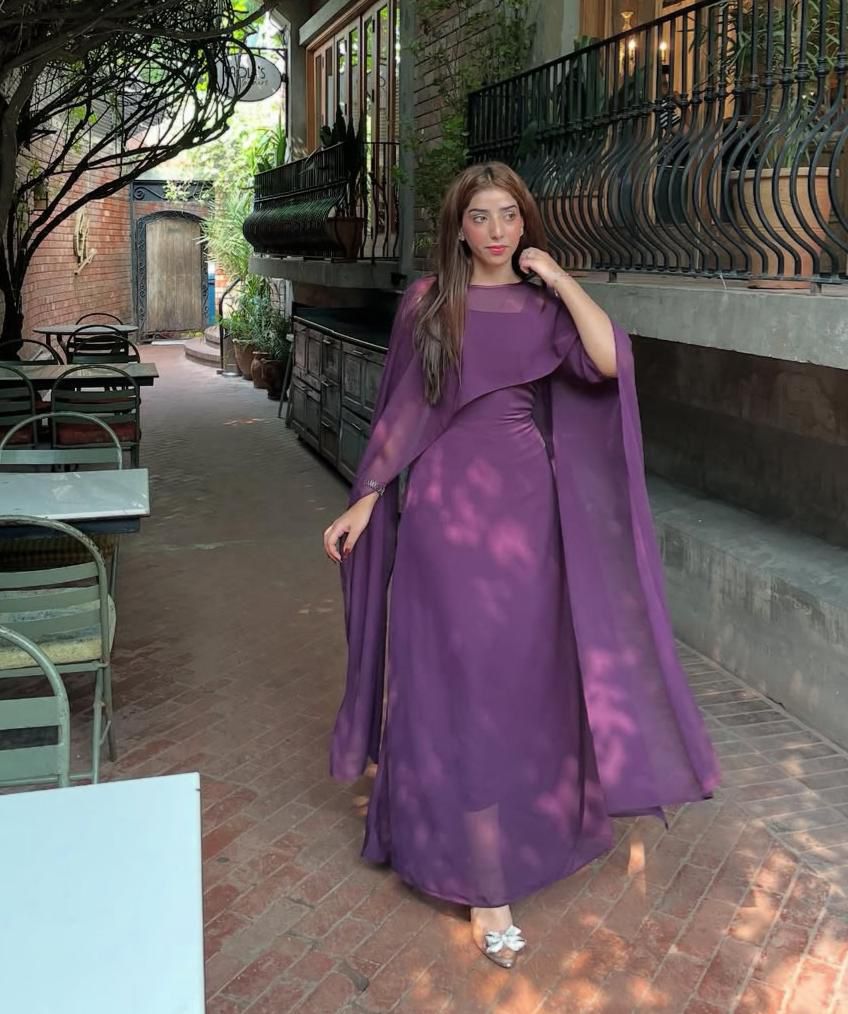 Midnight Elegance Cape Maxi - Image 5