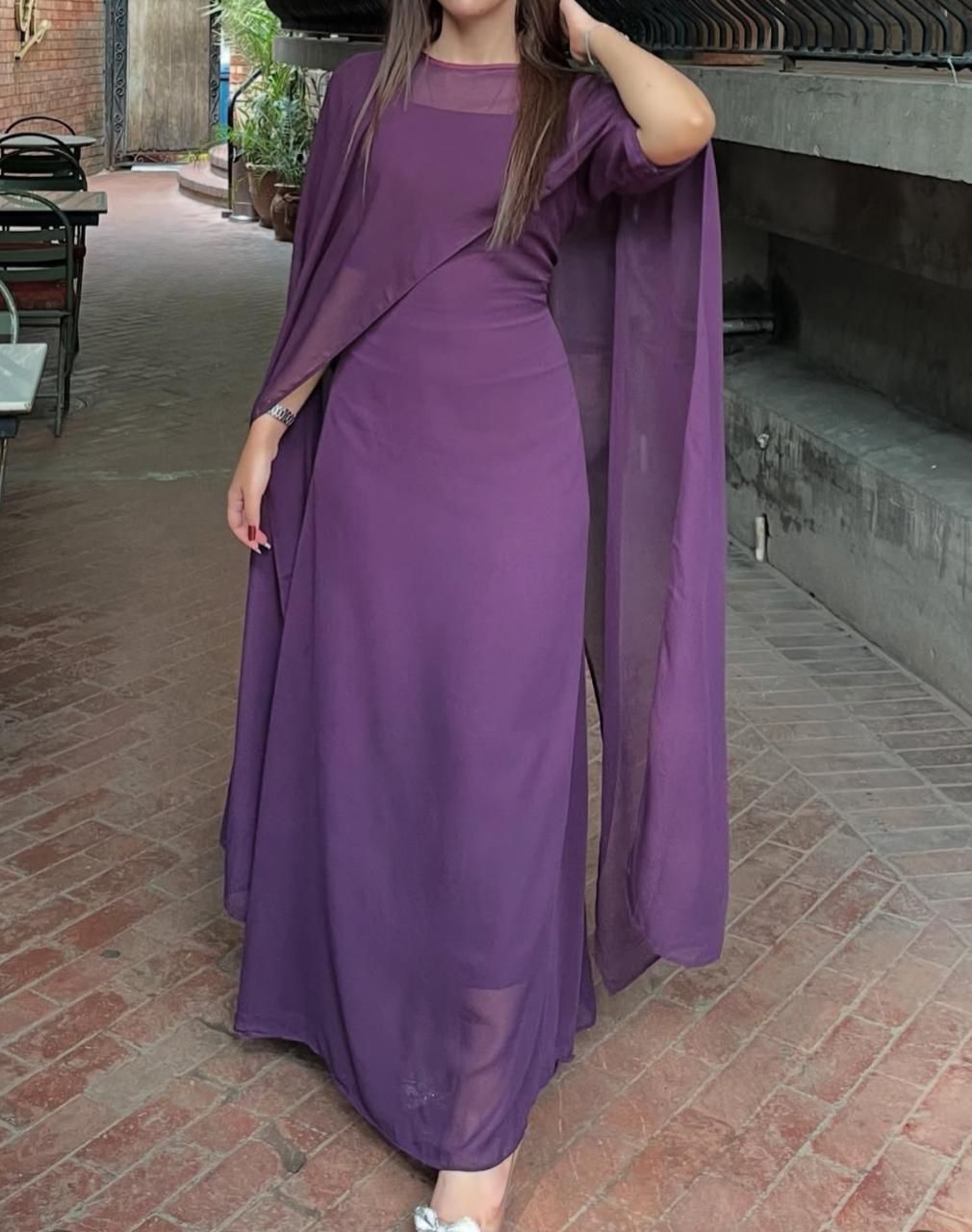 Midnight Elegance Cape Maxi - Image 7