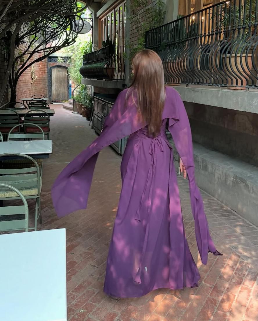 Midnight Elegance Cape Maxi - Image 6