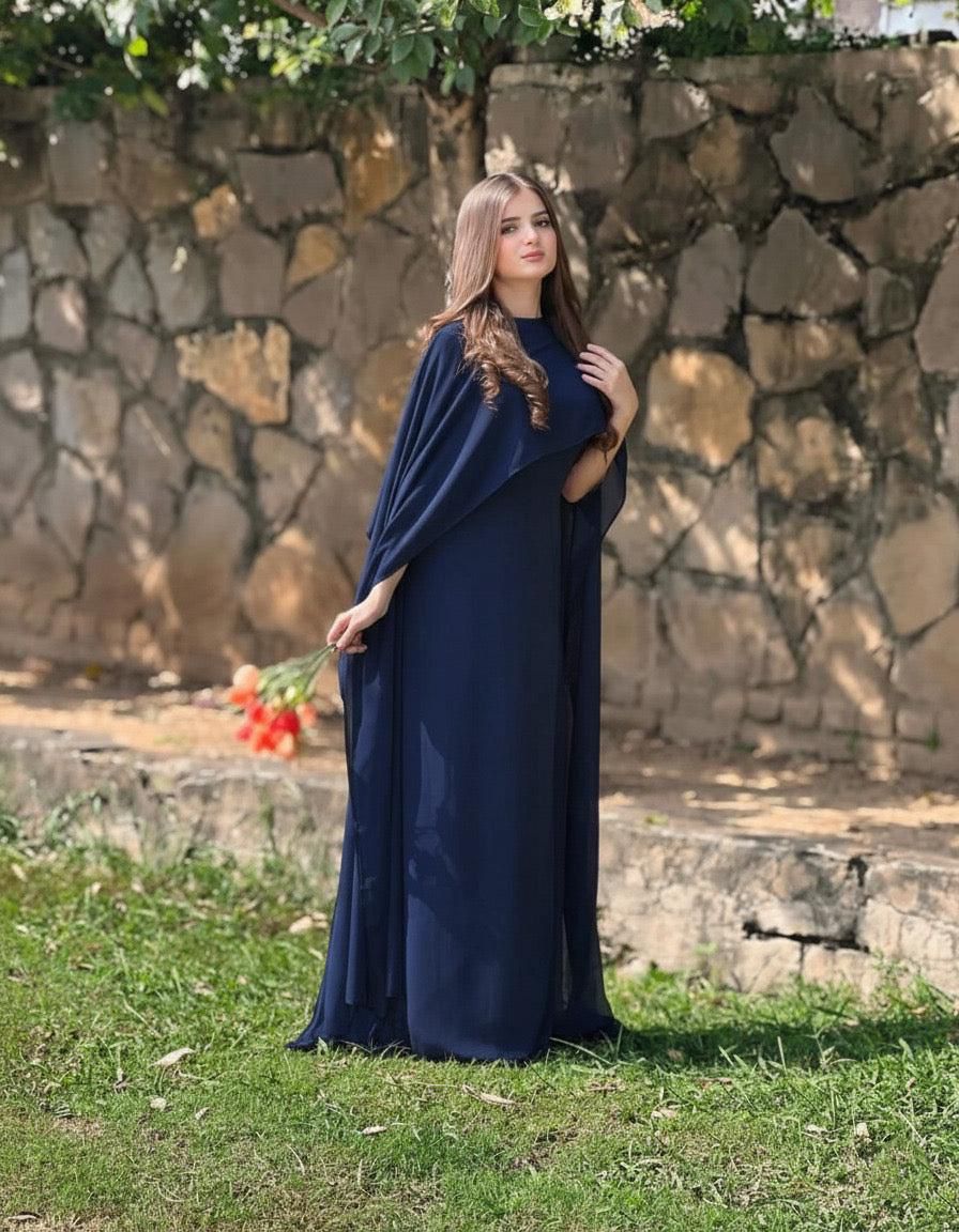 Midnight Elegance Cape Maxi - Image 8