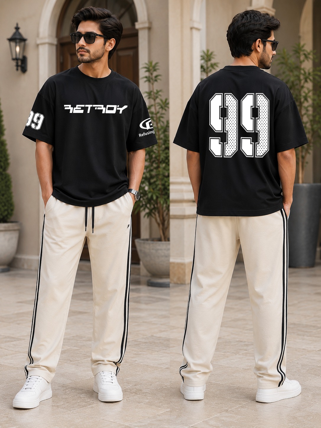 Retro Oversized Graphic T-Shirt – Men's Premium Streetwear