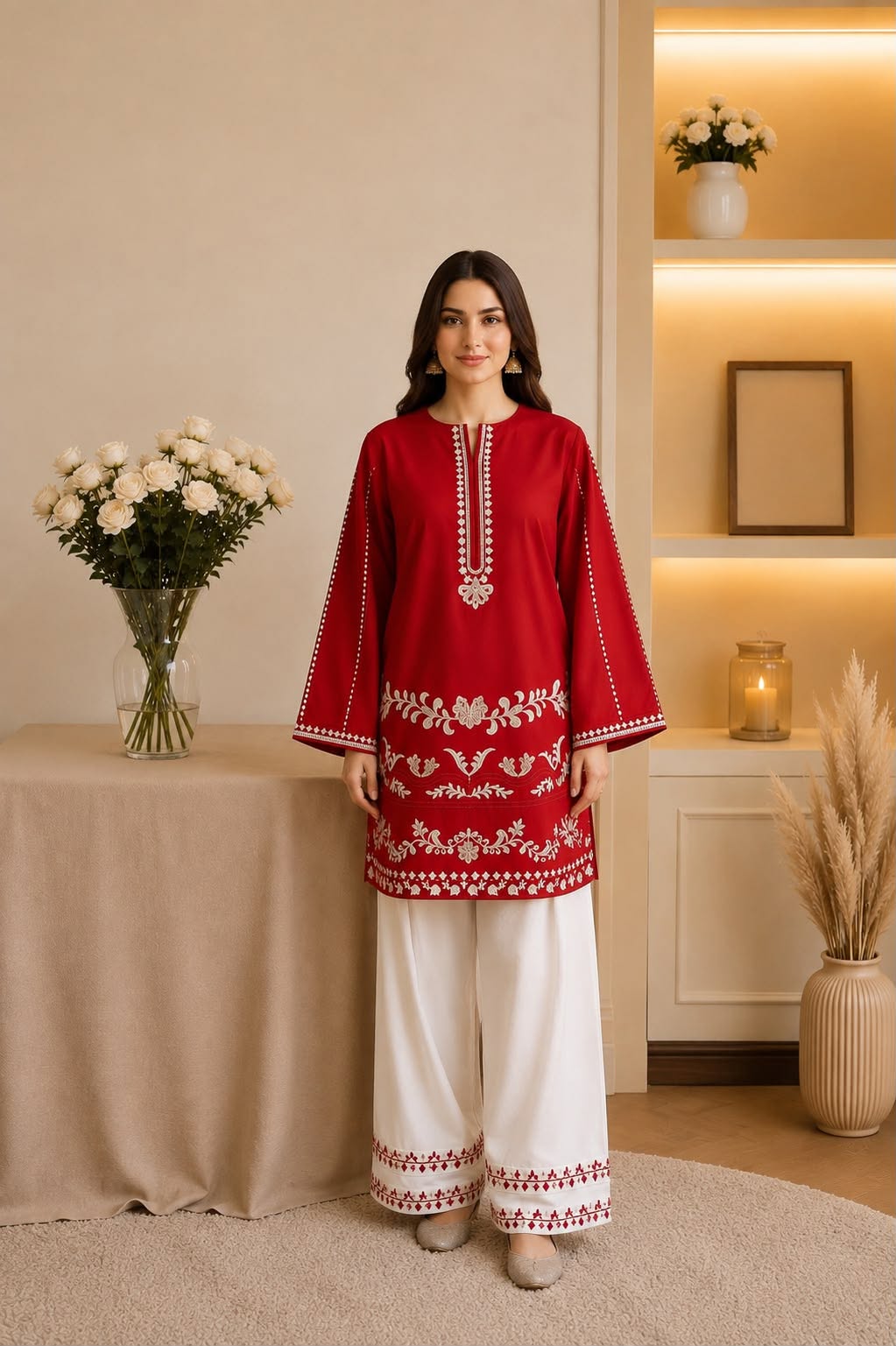 K.B Collection Embrioded 2pcs Suit - Image 3